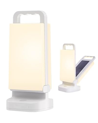 Solar Camping Lantern, Rechargeable Battery Powered Camping...