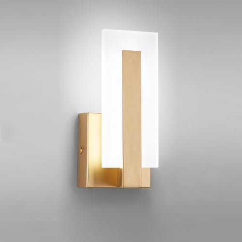JERANDO Modern LED Wall Sconces, 8W Indoor Acrylic Lighting...