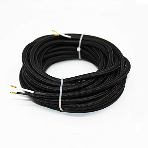 18/2 20Ft Vintage Electrical Wire Lamp Cord Rayon Braided...