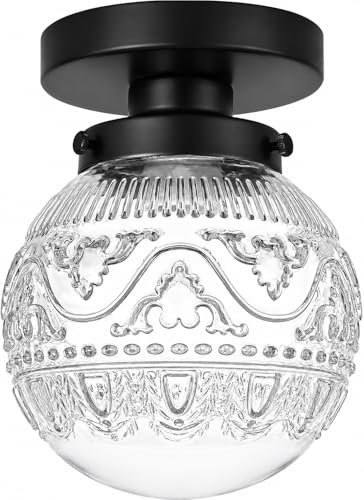 Daunton Semi Flush Mount Ceiling Light Fixtures, Vintage...