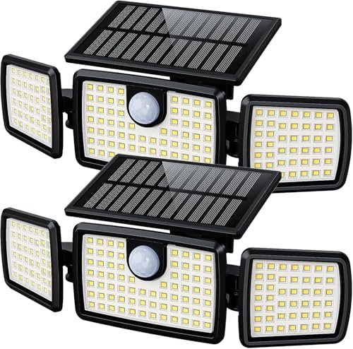 MIHANI Solar Flood Lights Outdoor, 2500LM Motion Sensor...