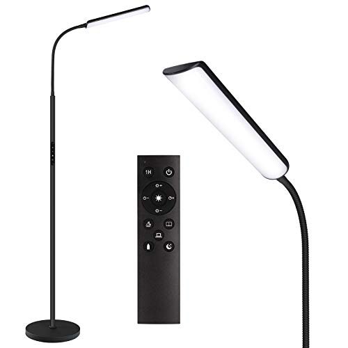 Dimunt LED Floor Lamp, Stepless Adjustable 3000K-6000K...