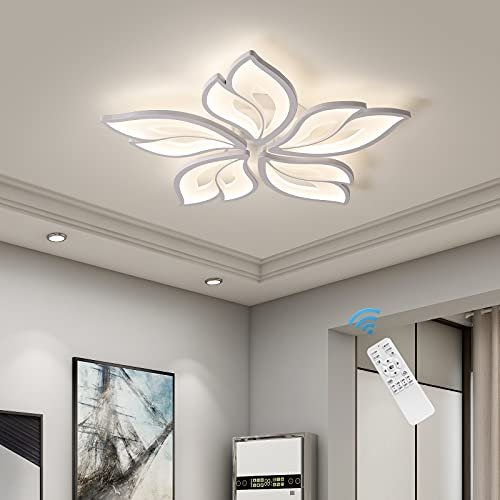 Garwarm Modern LED Flush Mount Ceiling Light, dimmable