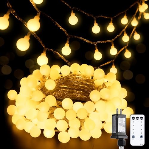 JMEXSUSS 100 LED Globe String Lights Indoor Bedroom