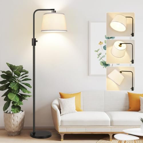 【Upgraded】 Dimmable Floor Lamp, 1000 Lumens LED Arc Lamp