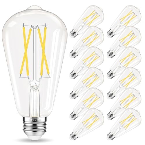 GvvooHome Edison Bulbs E26 LED Bulb 60 watt Daylight