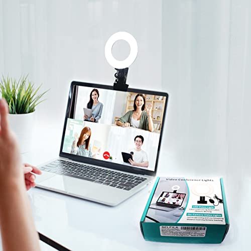 Selfila Ring Light 5 Inch USB Portable, Dimmable LED Clip-on