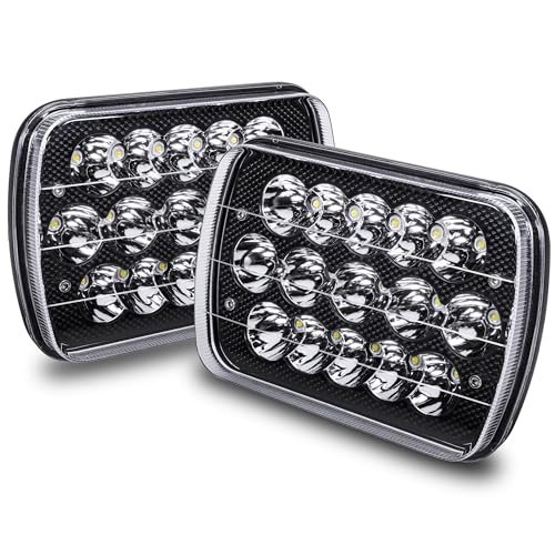 TRUE MODS 7x6 5x7 LED Headlights H6054 Sealed Beam