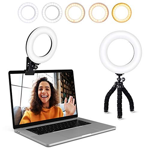 Video Conference Lighting Kit, Ring Light Clip for Webcam...
