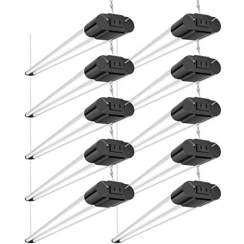 BBOUNDER 10 Pack 4FT LED Shop Light, 6500K 40W