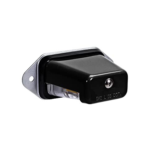 TRUE MODS Black LED Trailer License Plate Light