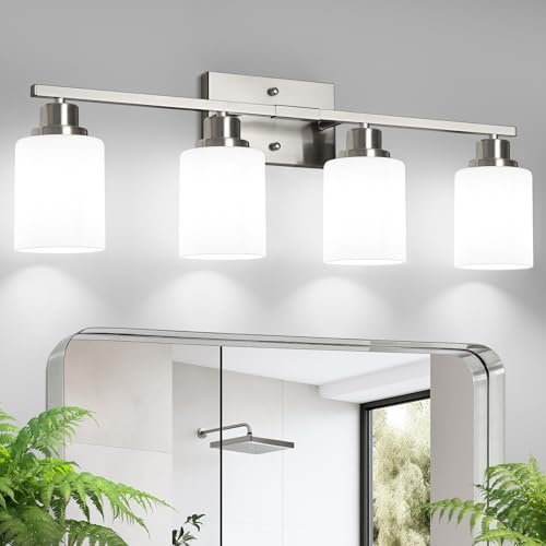 Ascher Bathroom Light Fixtures, 4-Light Vanity Light...