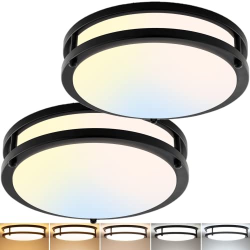 2-Pack 10Inch 30W LED Flush Mount Ceiling Lights Dimmable