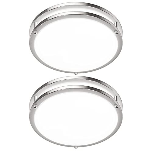 36W LED Ceiling Light Fixture, 12in Modern Flush Mount