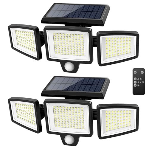 Tuffenough Solar Outdoor Lights 2500LM 210 LED Motion Sensor