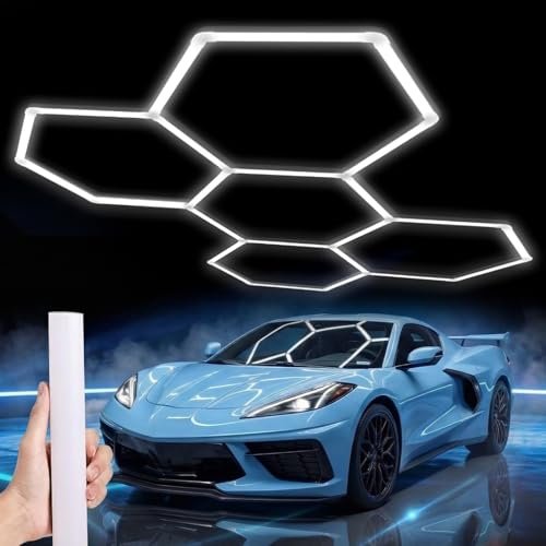 LZHOME Hexagon 5000K LED Garage Lights: 25 Pack Super...