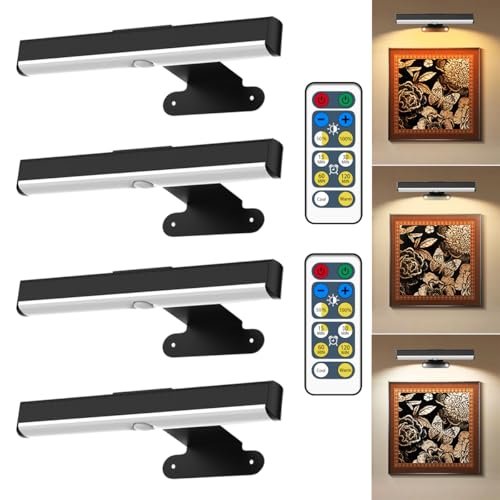 EUIOKUN Wireless Picture Light with Remote,Battery Operated...
