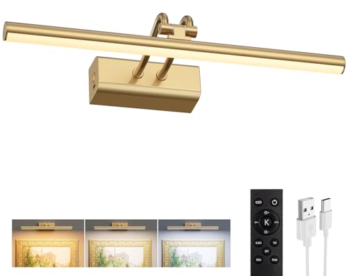 Percantis 13.8'' Battery Operated Picture Light for Wall,...