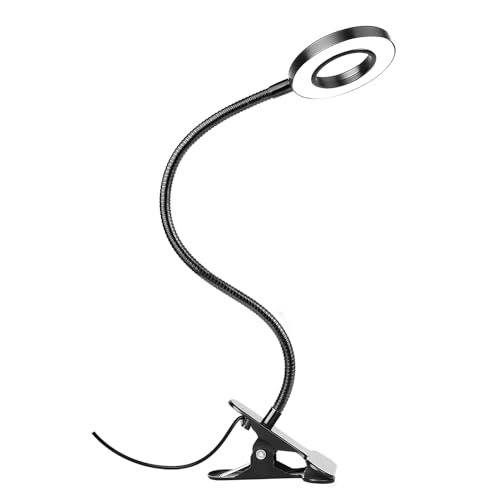Woputne Desk Lamp Clip on Light for Bed Reading