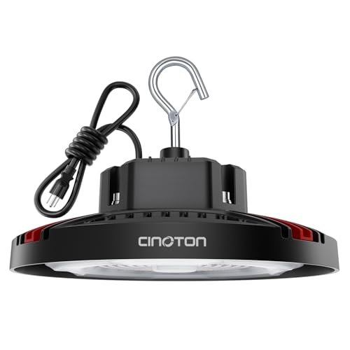 CINOTON 160W UFO LED High Bay Light, 24000LM 5000K