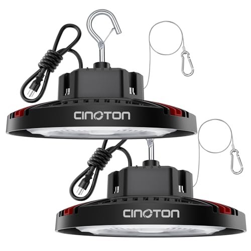 CINOTON 160W UFO LED High Bay Light, 24000LM 5000K Shop