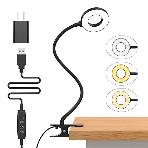iZELL Desk Lamp, [3 Color Modes & 10 Brightness] LED