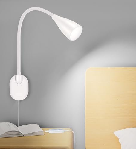 LiFMIRA Wall-Mounted LED Bedside Reading Light USB Charging...