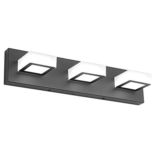 Ralbay LED Modern Black Bathroom Vanity Lights 3 Acrylic